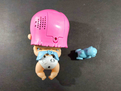 Lodër kukull IMC Toys Laffies Greta 92174, bebe interaktive, flokë rozë, me ngjyra