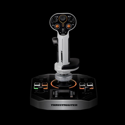 Gamepad Thrustmaster SOL-R2 Space Sim, joystick dhe throttle, me ndriçim RGB, i zi