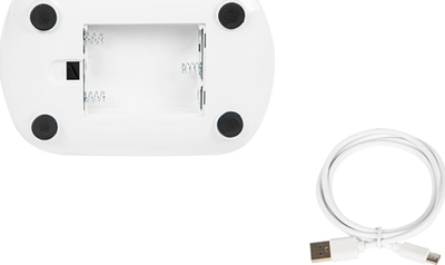 Llambë tavoline LED pa markë, 3 nivele drite, USB, e bardhë