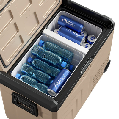 Frigorifer portativ Yolco TCX60 Sand, 60L, kompresor, ngjyrë rëre
