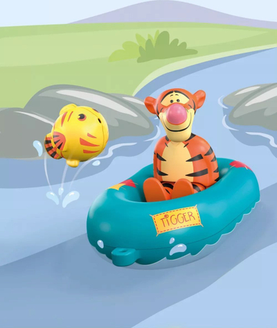 Lodër me ujë Playmobil 1.2.3 Aqua Disney 71414, varka e Tigger-it, për kalamaj 1–4 vjeç, shumëngjyrëshe