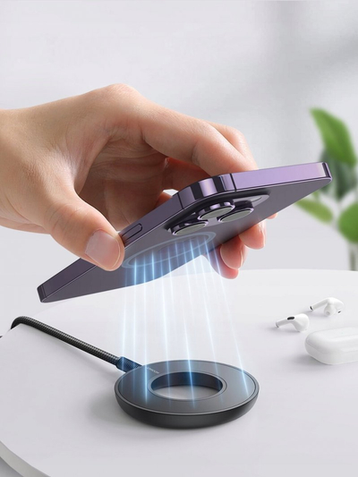 Karikues wireless magnetik Joyroom JR-WQM03, 15W, USB-C, i zi