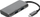 Hub USB DELTACO USB-C me 4 porta, USB 3.1 Gen 2, 10 Gbit/s, gri