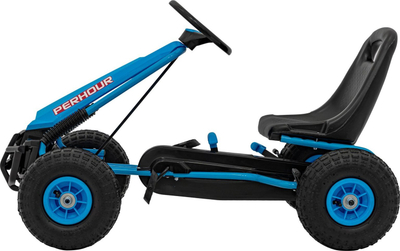 Go-kart me pedale Ramiz PerHour AIR, 105 x 59 x 56 cm, me goma t'fryme, blu