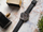 Orë kronograf për meshkuj Emporio Armani AR11431, 43mm, rrip lëkure i zi, skelet i zi