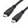 Kabllo USB Triton 11.45.9052, USB C, 0.5m, USB 3.2 Gen 2, 100W, e zezë