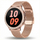 Smartwatch Gravity GT5-7 Women, rrip silikoni dhe mesh, rozë gold