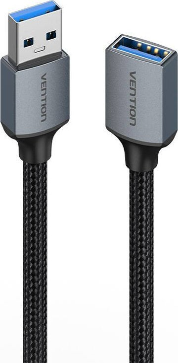 Kabllo zgjatuese USB Vention, USB A 3.0 mashkull te femër, 1m, gri e errët
