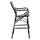 Stol bari alumini bamboo look,"HM5794.02", zezë/ bardhë