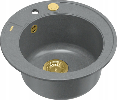 Lavaman kuzhine Quadron Morgan 210, rrumbullak, granit 51 cm, gri