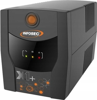 UPS Infosec X1+ 1300 IEC, 1300VA, linjë interaktive, i zi