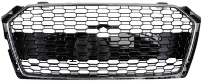 Grillë Audi A5 F5 RS5, 2018–2020, Gloss Black me krom, e zezë