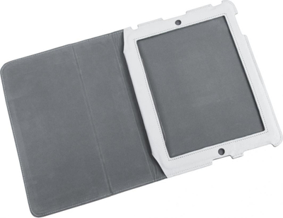 Навлака за таблет Quer Case, за Apple iPad 2, природна кожа, бела