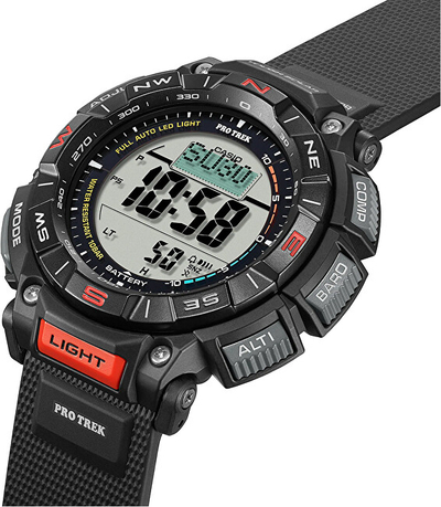 Orë për meshkuj Casio PROTREK Solar PRG-340-1ER (467), e hirtë