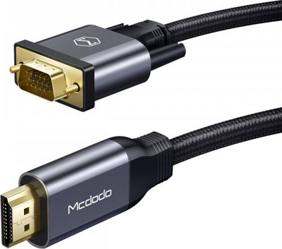 Кабел HDMI во VGA Mcdodo CA-XXXX, 2m, Full HD 1080p, црна
