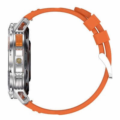 Smartwatch Gravity GT22-4, ekran me ngjyra, i papërshkueshëm nga uji, portokalli me të zezë