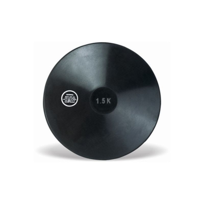 Disk atletik DRB DRB-150, 1.5kg, gomë rezistente, i zi