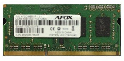 RAM за лаптоп AFOX SO-DIMM DDR3, 8GB, 1866MHz, DDR3L