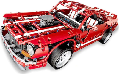 Set ndërtimi Gigabronc Racing Car ZA3468, 2000 pjesë, veturë sportive, i kuq