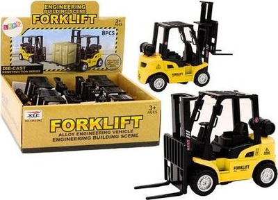Lodër forklift metal, me fërkim, e verdhë