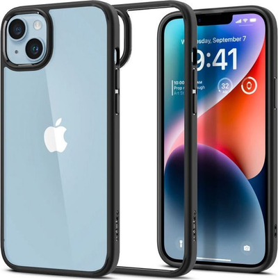 Mbulesë telefoni Spigen Crystal Hybrid për iPhone 14, matte black