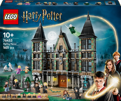 Set LEGO Harry Potter Malfoy Manor, pallati i Malfojve me mini figura, shumëngjyrësh