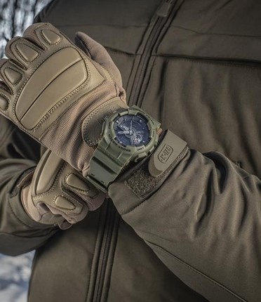 Orë sportive M-TAC Olive 50006001, analoge dhe digjitale, rezistente ndaj ujit, jeshile ulliri