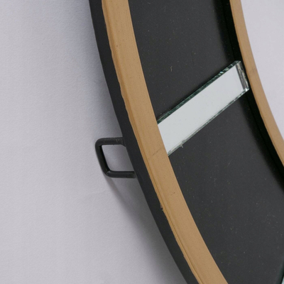 Orë muri Loft, MDF, 60 cm, e zezë me ari
