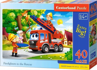 Puzzle për dysheme Castorland Pigs in Action MAXI, 40 copa, shumëngjyrësh