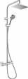 Set dushi Hansgrohe Vernis Shape, bateri termostatike, kokë fikse dhe dush dore, krom