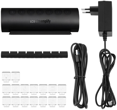 Hub Streamplify Ctrl 7, USB Hub, 7x USB 3.0, RGB LED