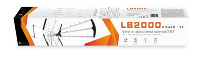 Antena televizive Libox LB2000, drejtimore, DVB T T2, e argjendtë