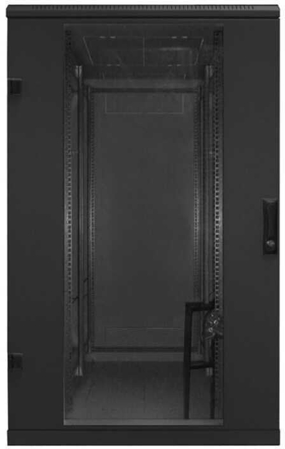 Kabinet dyshemeje Triton RMA-42-A88-BAX-N1, 42U, 800x800 mm, i zi
