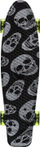 Skateboard Meteor Multicolor Skulls 22607, plastik, rrota poliuretani, i zi