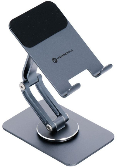 Mbajtëse tavoline Forcell F-Grip Fold Stand 2, alumini, kënd i rregullueshëm, gri