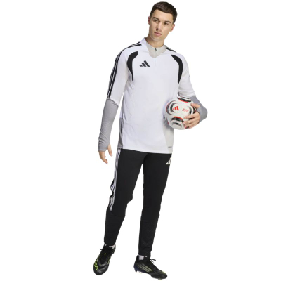 Bluzë trajnimi për burra adidas Tiro 26 Competition, me mëngë të gjata, me zinxhir, e bardhë