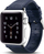 Rrip ore Apple iCarer Vintage, lëkurë natyrale, 38mm, blu e errët