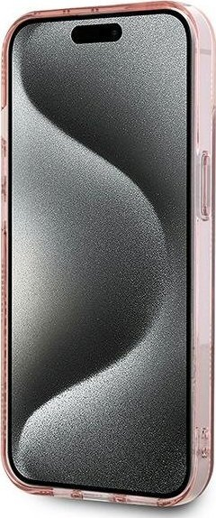 Kapak telefoni Karl Lagerfeld KLHCP13MHKLPCHP, iPhone 13 6.1", hardcase, rozë