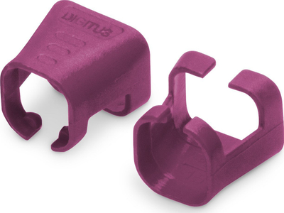 Kllipsa kabllosh rrjeti Digitus Color Clips për patch kabllo, ngjyrë magenta