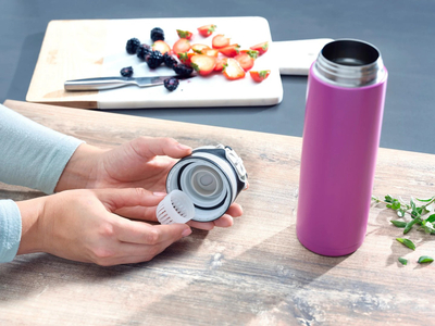 Termos Leifheit Thermos Bottle Flip, 600ml, vjollcë