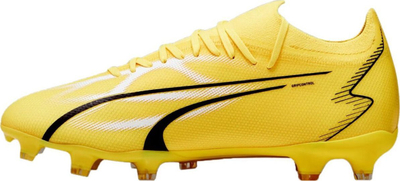 Këpucë futbolli Puma Ultra Match FG AG 107347 04, për burra, për fusha të forta, të verdha