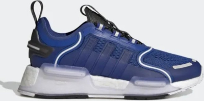 Atlete sportive Adidas NMD, rrjetë frymëshkëmbyese, taban Boost, blu