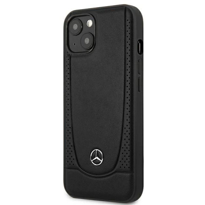 Mbulesë telefoni Mercedes MEHCP15MARMBK për iPhone 15 Plus 6.7\", lëkurë, e zezë