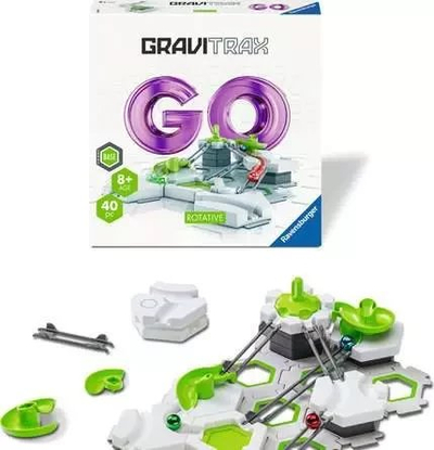 Set ndërtimi pistash Ravensburger GraviTrax GO Rotative Mini Starter, lodër STEM, për kalamaj 8+