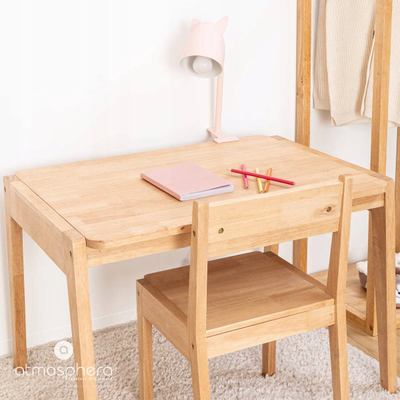 Lampë tavoline për kalamaj Atmosphera Sily, me kapëse, 43cm, rozë