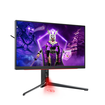 Monitor gaming AOC AG274QXM, 27", QHD 2560 x 1440, 170 Hz, i zi me të kuqe
