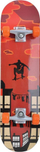 Skateboard Schildkrot Kicker Parkour, rrota PU, kushineta ABEC 5, kafe portokalli zi