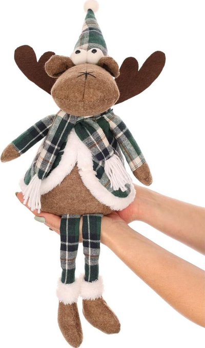 Figurine dekorative Saska Garden Reindeer, set 35cm 20cm, ngjyrë kafe