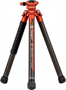Tripod fotografik Fotopro X-Aircross 3 Lite, fibrë karboni, kokë kugle, Flame Orange