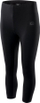 Legginsa sportive për goca IQ SILKY 3/4, material elastik, të zeza